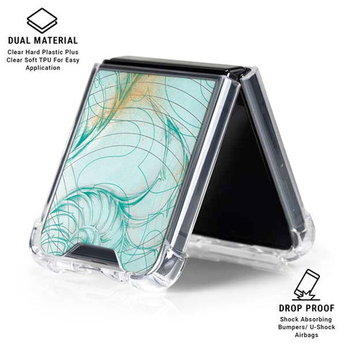 Tranquility Galaxy Z Flip6 Clear Case